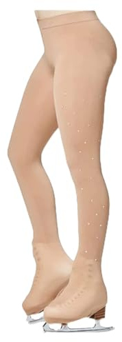 PARADICE WORLD BY SKATER FOR SKATERS Collant Couvre-Patin pour Le Patinage Artistique. Design Small Stars. Strass de qualité AAA+ (L/XL)