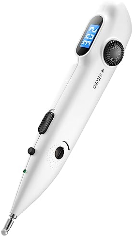 ‌Pluma Eléctrica de Acupuntura Recargable - Pointer Fisioterapia Localizador de Puntos de Acupresión, Masajeador Muscular y Terapia Estimuladora para Alivio del Dolor