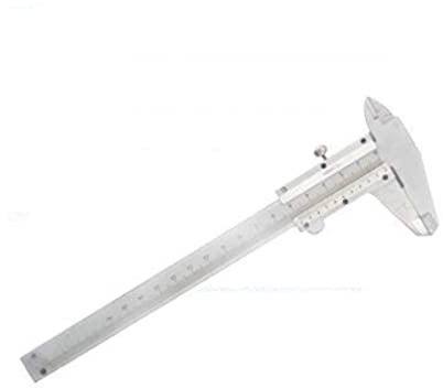Calibre de 15 cm, pie de rey de 150 mm, calibre de precisión, escala, calibrador, regla mecánica, herramienta de medición de micrómetro de acero de 15 cm.