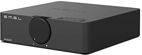 SMSL A100 Amplificateur Hifi, Amplificateur Audio Utilise La Puce Ma12070 D'Infineon, Puissance de sortie 2 * 80W, Prise En Charge De Plusieurs PéRiphéRiques Usb, Bluetooth 5.0