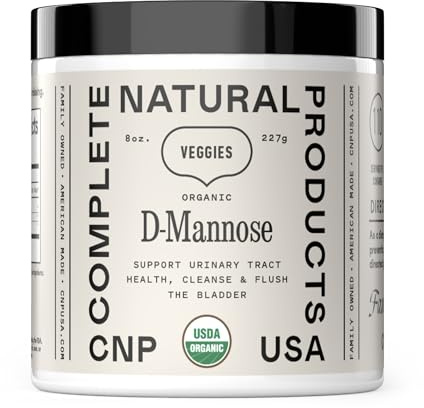 CNP Organic D Mannose Powder 2000mg - Powder D Mannose Supplement for UTI Support, Pure D-Mannose Powder from Guar Beans, Vegan Non GMO Clean Formula, Bladder Urinary Tract Health Supplement Use