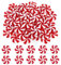 Lusofie 100Pcs Candy Cane Christmas Decorations Hanging Peppermint Christmas Decorations Fake Candy Ornaments for Christmas Tree Home Christmas Party Decoration(Red& White)