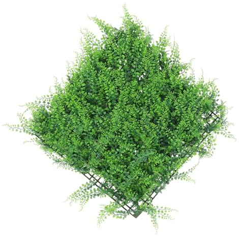 SEWOART Lifelike Artificial Greenery Mat for Use Expandable Privacy Fence Panel Faux Eucalyptus Wall Decoration Versatile Grass Screen for Home Office Decor
