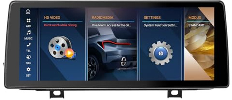 Erisin 10,25 8-núcleo 4GB+64GB Android 14 Radio Coche Bluetooth GPS Navegador para BMW Serie 2 F22 F45 F46 2013-2016 NBT Sistema Soporte iDrive CarPlay Android Auto WiFi 4G Dab+ USB DSP Canbus SWC