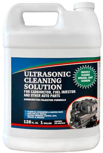 NORTHWEST ENTERPRISES Ultrasonic Cleaner Solution for Carburetors and Engine Parts. Concentrated Washing Compound for use in Ultrasonic Machines and Immersion Washers - Automotive Fluid (1 Gallon)