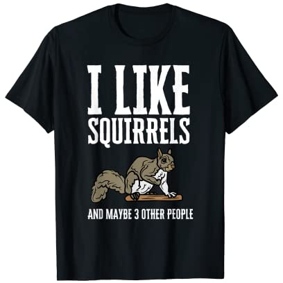 Squirrel Feeder Bird Watching Wildlife Scout T-Shirt