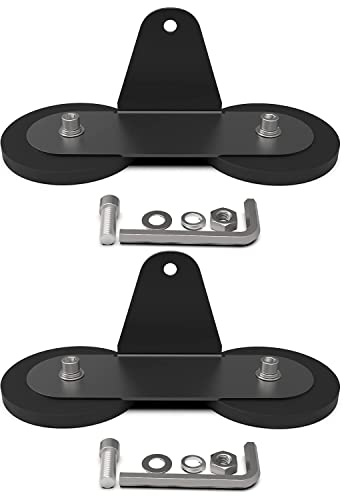 LFWATAXY 2PCS LED Bar Strong Magnetic Mounts, Universal Magnetic Base Light Mount Rubber Pad Bracket Sucker Roof Off Road Holder for Truck Off Road Roof Outdoor Work Light (D66-1.76lb)