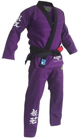 FLUORY BJJ Gi für Herren, brasilianischer Jiu-Jitsu-Anzug, Kimonos, BJJ-Uniform, Violett, A0