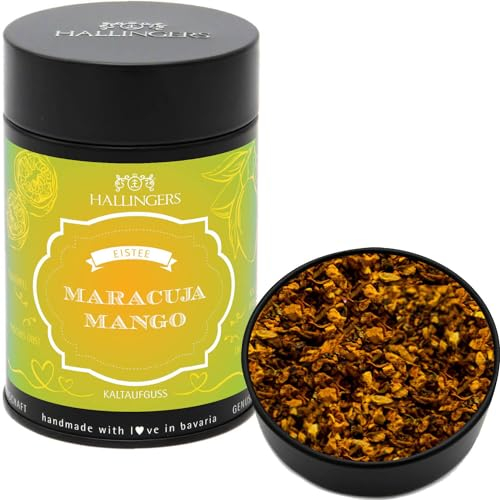 Hallingers Maracuja-Mango - Loser Cold Brew Früchtetee Eistee, kalt oder warm aufgießbar (Dose) - Geschenkideen Weihnachten & Geschenke Adventskalender | Geburtstag Glückwunsch Genesung Neues Zuhause