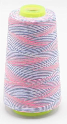 Overlockgarn Multicolor 2700m 100% Polyester Regenbogenfarben Nähgarn Allesnäher (112)