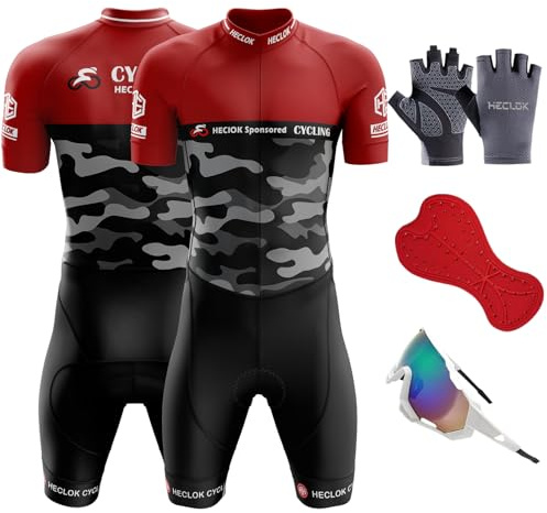 Homme Pro Trifonction Manches Courtes Sports de Plein Air Vêtements de Triathlon,Tri-Costume d'une pièce,Rembourrage,Combinaison de Cyclisme Homme, Course À Pied,Natation (TYP-9,L)
