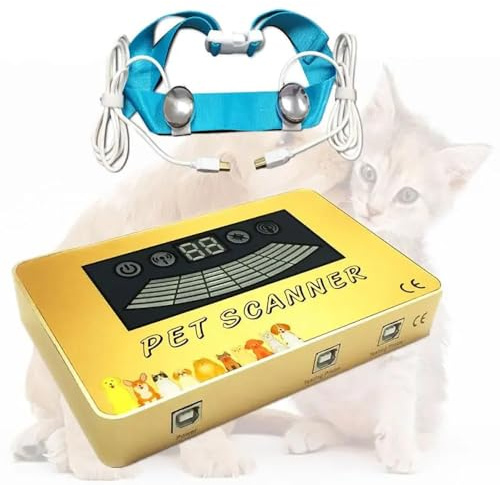 Analizador de salud de mascotas, detector de ondas electromagnéticas, 17 informes de prueba, escáner de doble microchip, escaneo 3D dinámico de cuerpo completo, para animales, perros, mascotas, gatos