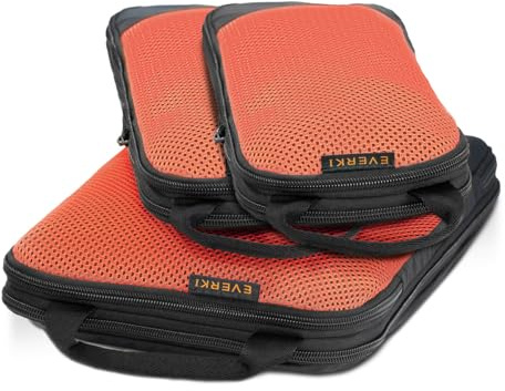 EVERKI Cubo de Embalaje de compresión, Cubos de Embalaje de Malla comprimible Ligeros para Viajes, Organizador de Viaje Duradero y comprimido para Equipaje, Mochila y Maleta, Bolsas de compresión
