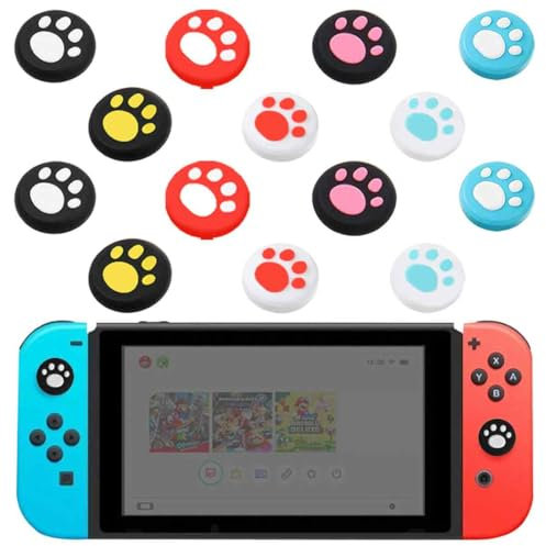 14 piezas de tapas para joystick, tapas de repuesto para mandos, tapas antideslizantes de repuesto, piezas de repuesto, agarres para pulgares