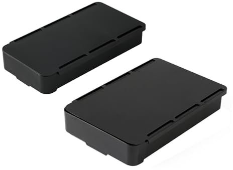 Maxtonser Set di cassetti sotto la scrivania, comodi cassetti adesivi, cassetti scorrevoli sottopiano, per uffici e scuole