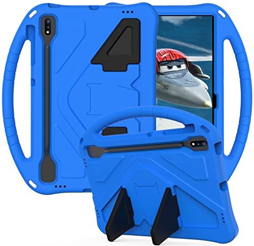 Resa med surfplatta Compatible with barn Case Compatible with Huawei Matepad Pro 12.6 (2021) Fodral, Compatible with barn Eva ShockoProof Lightweight Dropproof Stand Tablet Case Surfplatta skydd(Blu)