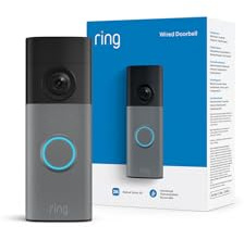 Ring Wired Video Doorbell (senaste generationen) | Videodörrklocka | Retinal 2K, upp till 6x förbättrad zoom | Brett synfält | 30 dagars kostnadsfri provperiod av Ring-abonnemanget