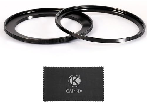 Camkix 67–82mm (2 Piezas) Anillo Adaptador Step-Up para Filtro, 67mm a 82mm – Set de Anillos Step-Up para Objetivo de 67mm – Accesorios de Fotografía