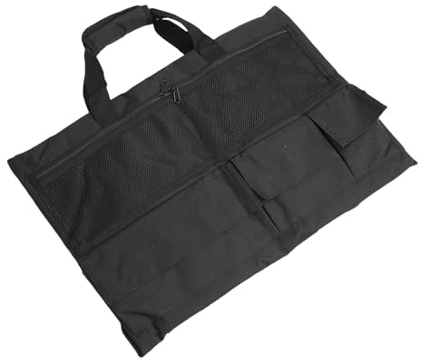 Ausla Étui de Transport pour écran LCD pour écran de 24 Pouces, Sac de Rangement de Voyage en Tissu Oxford 600D avec Doublure Rembourrée Douce et Multi-Poches pour Accessoires de Clavier