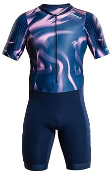 ZONE3 Men's Activate+ Short Sleeve Tri Suit – Performance One-Piece for Triathlon Training & Racing