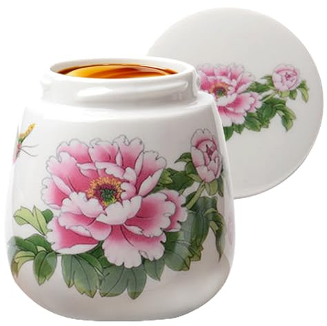 Tragbarer Eierbecher, Leichter Keramik-Pochierhalter, Eierbecher mit Deckel für gedämpftes Frühstück, Hitzebeständige Porzellanschale mit Vintage-Design, Küchengeschirr für Frauen Männer, Kochbedarf