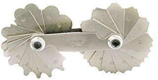 Proops Engineers Metric Radius Gauge 1-7mm, 32 Leaves, Convex and Concave Radii (M9263) Free UK Postage