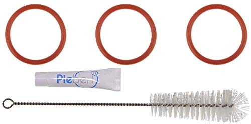 Piebert Pflegeset 200925 für Siemens EQ3, EQ5, EQ500, EQ6, EQ7, EQ8, EQ9 Kaffeevollautomaten | Dichtungen | Fett | Reinigungsbürste | 5-teilig