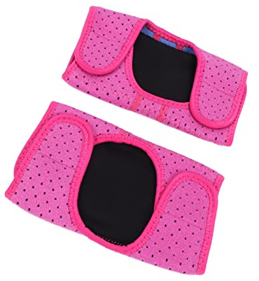 Almohadillas Suaves para el Codo para Niños, Almohadillas Protectoras para el Codo para Niños, Esponja Gruesa, Soporte para Estabilizador de Férula para Codo Ajustable para Niños(Rosa roja)