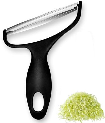 M Jingmei Vegetable Peeler Large Peelers for Kitchen, Y Wide Veggie Shredder for Cabbage Lettuce Julienne, Swivel Stainless Steel Blades Big Size