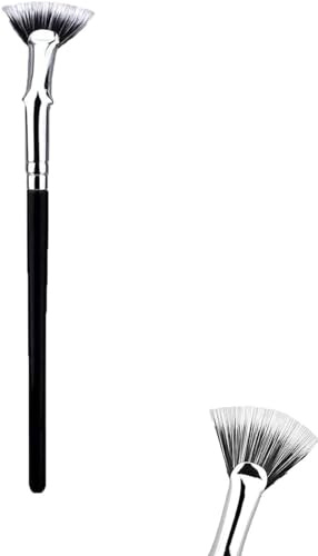 Pinceau éventail pour mascara, pinceau biseauté en forme d'éventail, brosse à cils pliable, pinceau de maquillage pour des effets naturels liftés et améliorer les cils inférieurs (1 pièce)