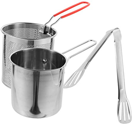 OQHAIR Mini Friteuse Ménage Gel De Silice Tempura 1 Set