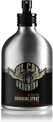 Oil Can Grooming Benchmark Grooming Spray – Lightweight Hair Spray with Flexible Hold & Natural Finish – Pre-Styling & Everyday Styling Mist – 200ml