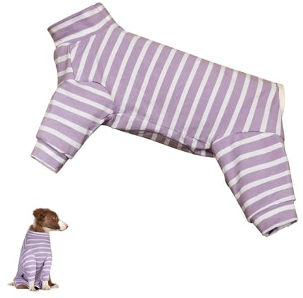 Traje de Recuperación de Cirugía para Perros, Post Operatorio Protector de Heridas Abdominales Traje Recuperacion Perro Body Perro Post Cirugía Hembra Transpirable (Hibisco, M)