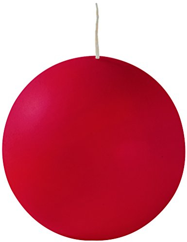 Cereria di Giorgio risthò Kerzen Kugel, Wachs, Rot, 10 x 10 x 10 cm, 4 Stück