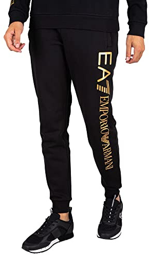 Emporio Armani EA7 8NPPB5-PJ05Z-1205 Joggings & Pantaloni da Tuta Uomini Nero/Oro - S - Pantaloni da Tuta