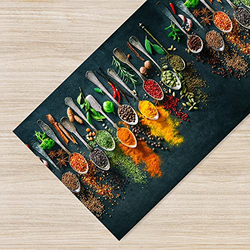IlGruppone Tappeto Cucina Antiscivolo Made in Italy Passatoia Antimacchia Lavabile in Lavatrice Multiuso Corridoio Soggiorno - 50x100 - Spezie