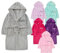 Gembroidery Personalised Kids Bathrobe Fleece Dressing Gown Children Hooded Robe For Boys Girls Teens Plush Super Soft Gift (2-3 years Grey)