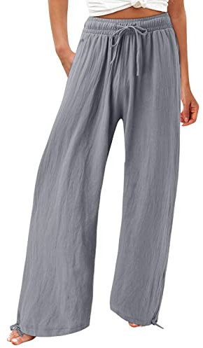 Chino Hose Damen Trachtenhose Damen Motorradhose Damen Mit Protektoren Hose Damen Sommer Yoga Kleidung Damen Damen Leggings Lang Baggy Jogginghose Damen Sommerhose Lang Sport Tight Damen (Grau, 3XL)