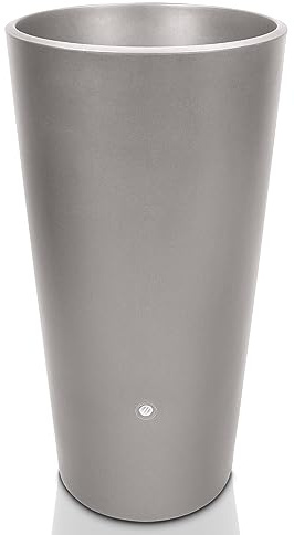 YourCasa Depósito de lluvia de 150 litros [Aqua Flower] con rosca de metal y macetero, barril de lluvia de plástico, a prueba de heladas, depósito de agua de lluvia, depósito de agua de lluvia para