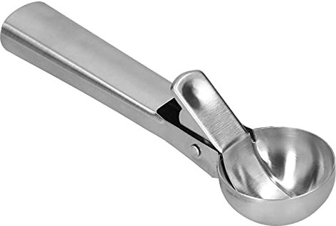 Cucchiaio da Dessert, Paletta Per Alimenti, Paletta Per Yogurt in Metallo, Paletta Per Gelato Paletta in Acciaio Inossidabile con Manico Comodo Per Gelato allo Yogurt Argento(Argento)