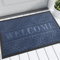 Yimobra Welcome Door Mat 75 x 43 cm, Heavy Duty Durable Front Door Mat for Home Entrance, Garage and Garden Outside Entryway Floor Mat, Non Slip, Fade Resistant, Easy Clean, Blue