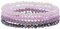 Damen Kristall Perlen Armband, Mehrschichtiges Steine Armband, Boho Modeschmuck Armband Damen, Mehrschichtige Kristall Stein Perlen Armbänder, Stapelbares Damen Yoga Armband für Frauen (Bunt 1)