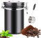 Ksvaye Kaffeedose Luftdicht 1,8L/750g Kaffeebohnen Behälter aus 304 Edelstahl, Kaffeepulver Behälter mit Löffel und Zeiterfassung Speichern, für Kaffeepulver Tee Nüsse Kakao Aufbewahrung