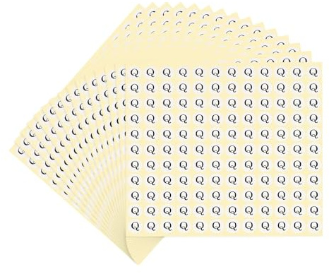 PATIKIL 15 Sheets Alphabet Stickers Letter R Small Round Sticker 1/2 Inch Self-Adhesive Paper Label for Inventory Organizing Storage Handmade (Total 1980Pcs)