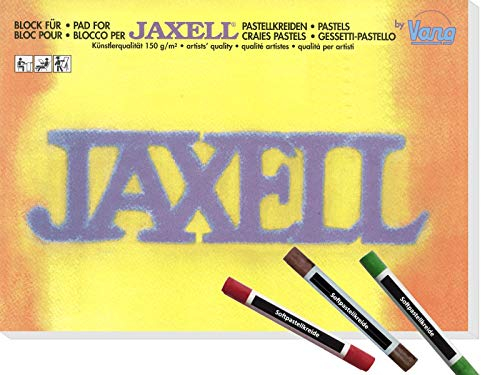 CSB-Center & Vang Jaxell - Block für Pastellkreide in Künstlerqualität inkl. 3 Softpastellkreiden - DIN A4 (21 x 29,7 cm) 150g/m² - 50 Blatt