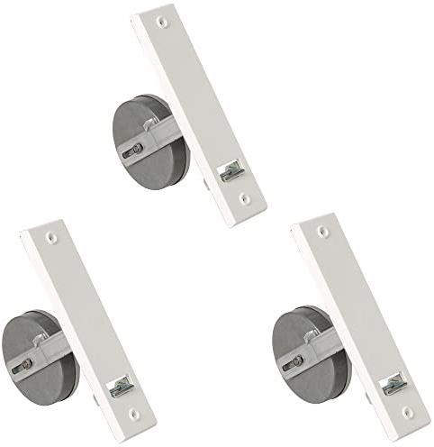 Rollwin 3x Rolladen Gurtwickler Unterputz 185mm Lochabstand - aus Deutschland - mit Gurtwickler Blende Weiß - ohne Gurt - für 23mm Rolladengurt geeignet - Rollo Wickler mit Abdeckblende
