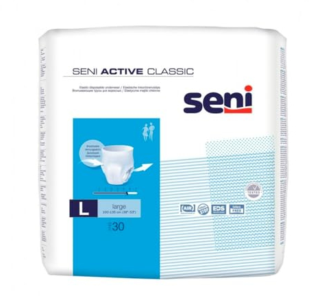 3x Seni Active Classic Inkontinenzpants, Größe S-XL - 30 Stück - L - B07RGW9V3Z | Packung (30 Stück)