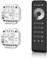 Universal 230V Funk-Dimmer + WiFi 2er-Set mit Gruppenfernbedienung, Steuerung von LED, Halogen, Glühbirnen - elektronischer Dimmer kompatibel mit Tastschalter (2x Dimmer, Unterputz-Dimmer)
