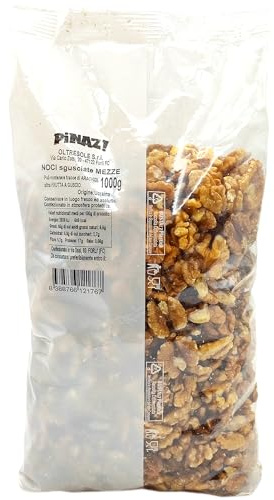 Oltresole, Nueces Mondadas 1 Kg, Nueces «Tipo A» sin cáscara, Reserva Energética para Deportistas, Ideal para Recetas Dulces y Saladas, Frutos Secos Seleccionados, Fuente de Omega 3 y Antioxidantes