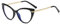 LJCZKA Montatura Occhiali da Vista Donna Occhiali Anti Luce Blu Gatto Occhiali da Lettura Metallo Antiriflesso per PC Gaming Reading Computer